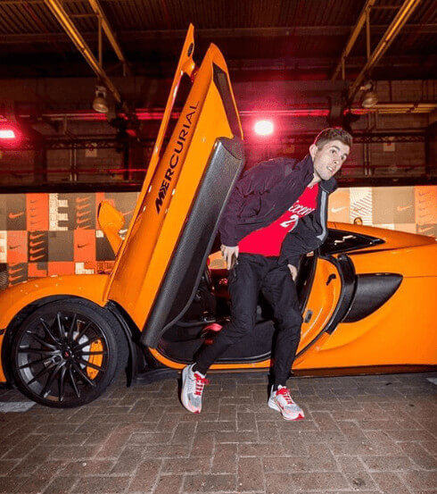 Christian Pulisic Orange Super Car